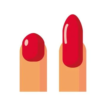 Icon nail salon website. Flat vector illustration isolated Illustrazione stock