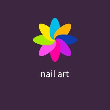Icon nails art Stock Illustration