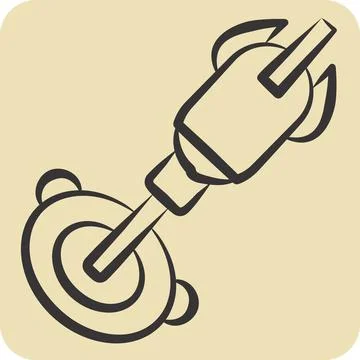 Icon Nanobot. related to Future Technology symbol. hand drawn style. simple.. 스톡 일러스트