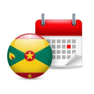 Icon of National Day in Grenada Stock Illustration