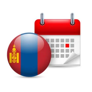 Icon of National Day in Mongolia Stock Illustration