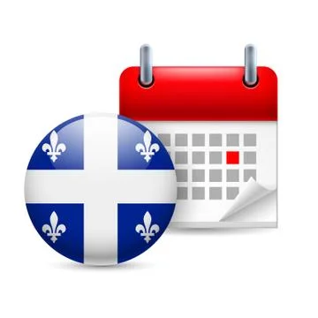 Icon of National Day in Quebec Stock Illustration