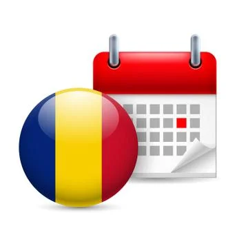 Icon of National Day in Romania Stock Illustration
