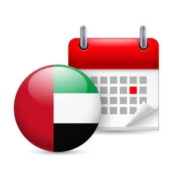 Icon of National Day in UAE Stock Illustration
