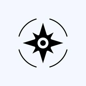 Icon Navigation. suitable for Startup symbol. glyph style. simple design edit Stock Illustration