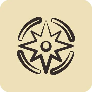 Icon Navigation. suitable for Startup symbol. hand drawn style. simple desi.. 스톡 일러스트