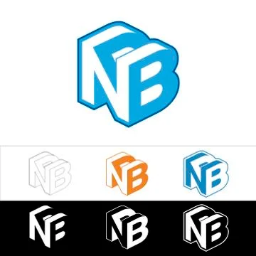 Icon "NB" Illustrazione stock