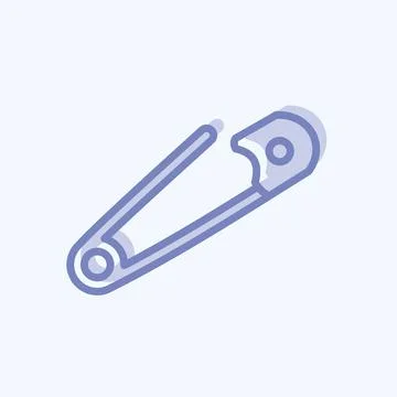 Icon Needlework. suitable for education symbol. two tone style. simple design Stock Illustration