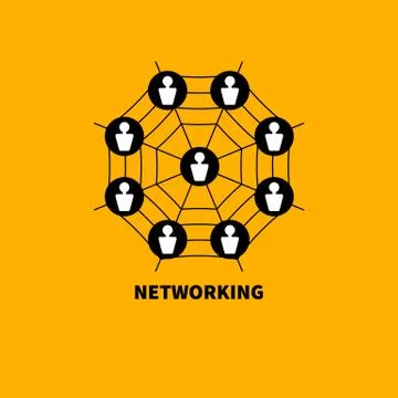 Icon networking Stock Illustration
