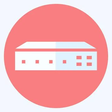 Icon Networking Switch - Flat Style,Simple illustration,Editable stroke Stock Illustration