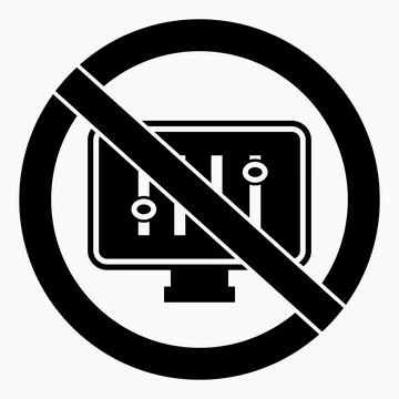Icon no settings. Stock Illustration