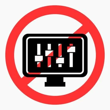 Icon no settings. Stock Illustration