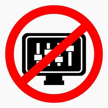 Icon no settings. Stock Illustration