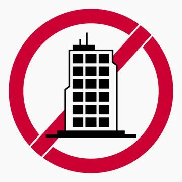 Icon no skyscrapers. Stock Illustration