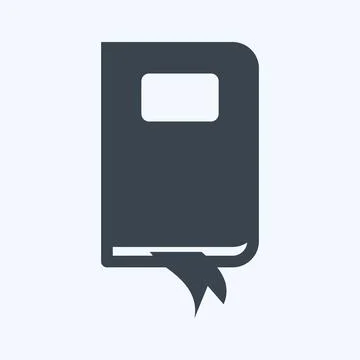 Icon Notebook. suitable for Web Interface symbol. glyph style. simple design  Stock Illustration
