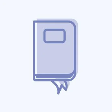 Icon Notebook. suitable for Web Interface symbol. two tone style. simple desi Stock Illustration