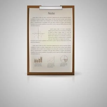 Icon for notepad for economic Stock Illustration