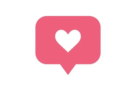 Like icon notification. Heart for social network Stock Illustration