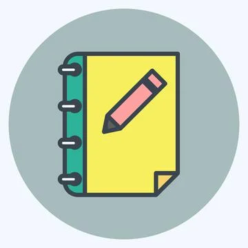 Icon Official Document. suitable for Wedding symbol. color mate style. simple Illustrazione stock