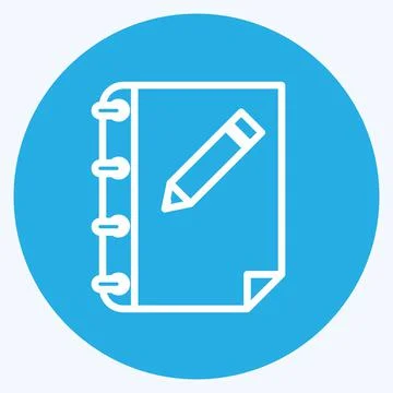 Icon Official Document. suitable for Wedding symbol. blue eyes style. simple  Stockillustratie