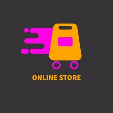 Icon online store Stock Illustration