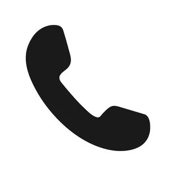 Icon only phone handset Stock Illustration