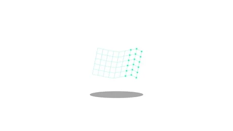 Icon or Object motion  aurora mesh Video stock 346183182