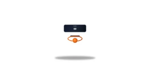 Icon or Object motion  basketball hoop score masterpiece Vídeos de archivo 346182974