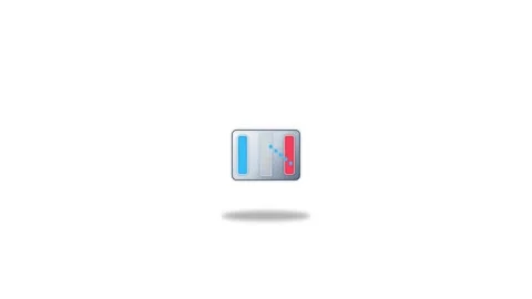 Icon or Object motion battery chemistry cell Video stock 346183012