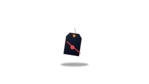Icon or Object motion black friday shopping tag Video stock 346183095