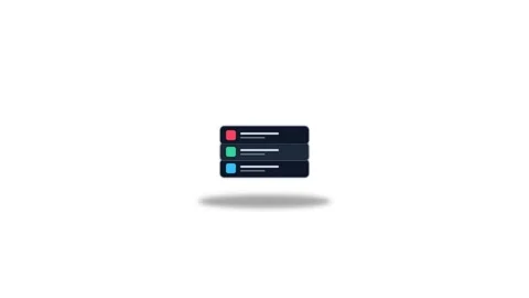 Icon or Object motion checklist user interface Stock Footage 346183000