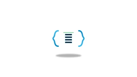 Icon or Object motion coding bracket animation Vídeos de archivo 346182959