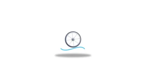 Icon or Object motion cycling gps route masterpiece Video stock 346182986