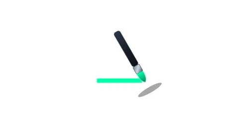 Icon or Object motion digital paint brush Vídeos de archivo 346182999