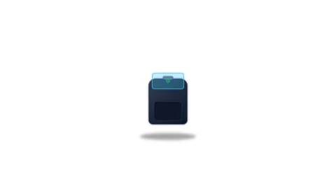 Icon or Object motion digital nomad backpack Vídeos de archivo 346183038