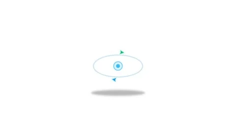 Icon or Object motion double arrow loop pointing center Video stock 346183005