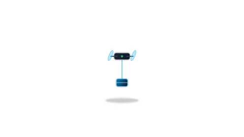 Icon or Object motion  drone delivery package animation Video stock 346182958
