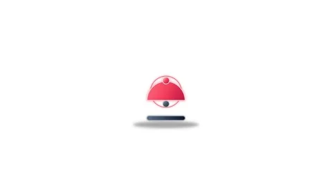 Icon or Object motion emergency alert bell masterpiece Vídeos de archivo 346182985