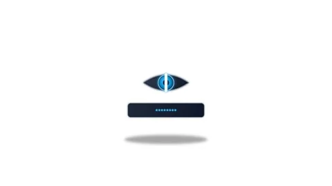 Icon or Object motion  eye password toggle Vídeos de archivo 346183063