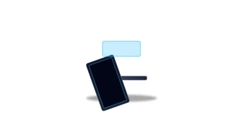 Icon or Object motion foldable laptop Stock-Footage 346183051