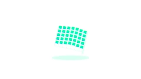 Icon or Object motion holographic grid Stock-Footage 346183176