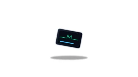 Icon or Object motion  hospital monitor Stock-Footage 346183115