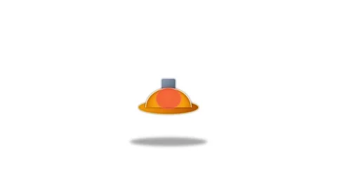 Icon or Object motion  industrial safety helmet Stock-Footage 346183089