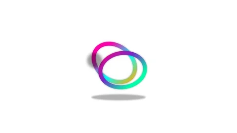 Icon or Object motion  iridescent ribbon Options Stock-Footage 346183172