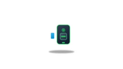 Icon or Object motion keyless smart lock Stock-Footage 346183057