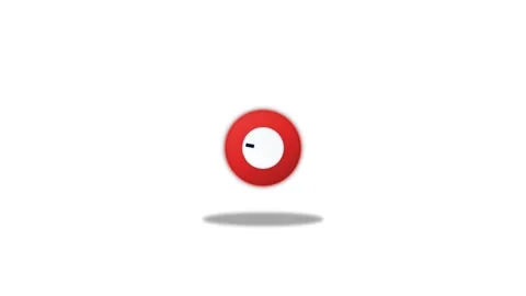 Icon or Object motion  kitchen timer Stock-Footage 346183118