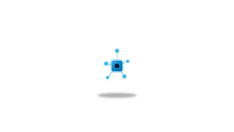 Icon or Object motion quantum computing core Stock Footage 346183019