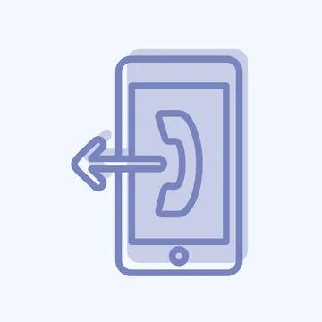 Icon Outgoing Connection. suitable for Education symbol. two tone style. simp Stock Illustration