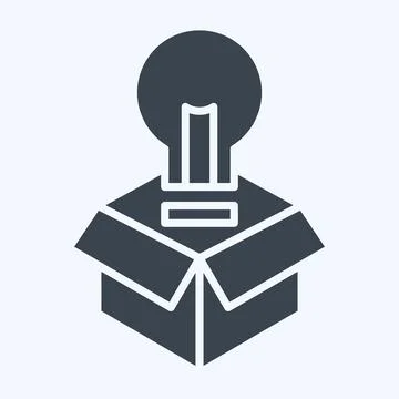 Icon Packaging Design. related to Creative Concept symbol. glyph style. sim.. Stock Illustration