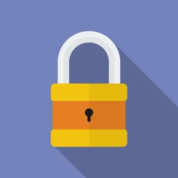 Icon of Padlock. Modern trendy flat style 스톡 일러스트
